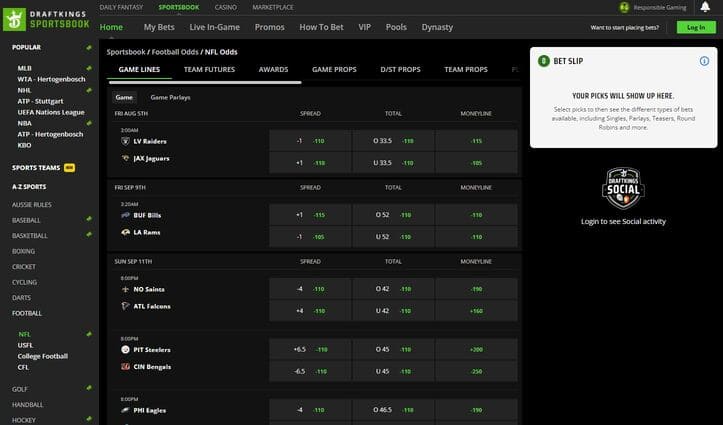 DraftKings Sportsbook Screenshot 3