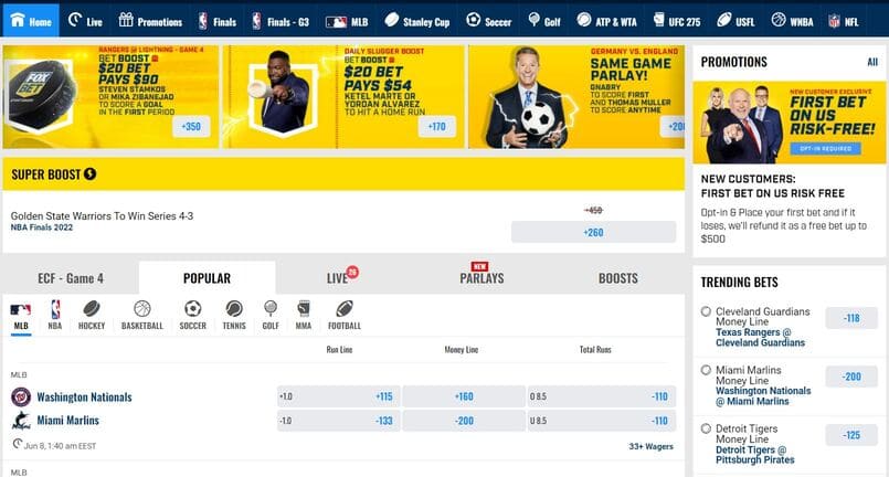 Fox Bet Sportsbook Screenshot 2