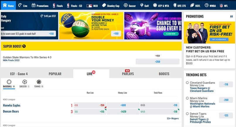 Fox Bet Sportsbook Screenshot 3