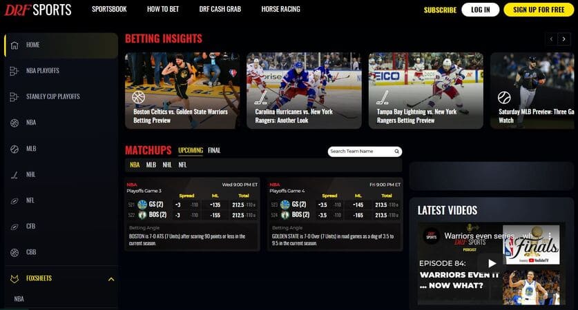 DRF Bets Sportsbook Screenshot 1