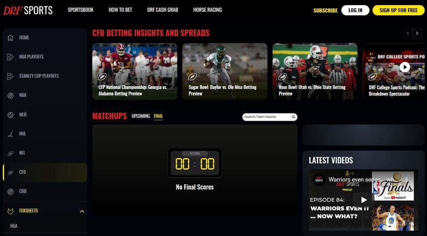 DRF Bets Sportsbook Screenshot 3