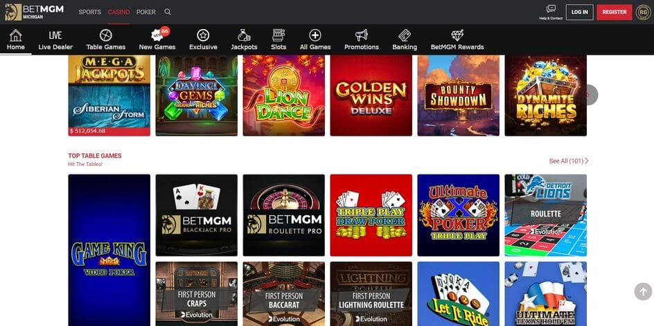 BetMGM Casino Screenshot 2