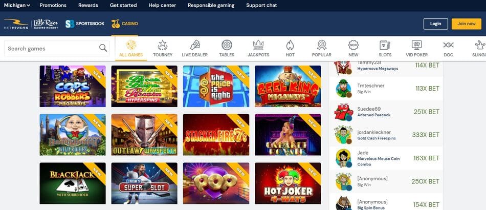 BetRivers Casino Screenshot 3