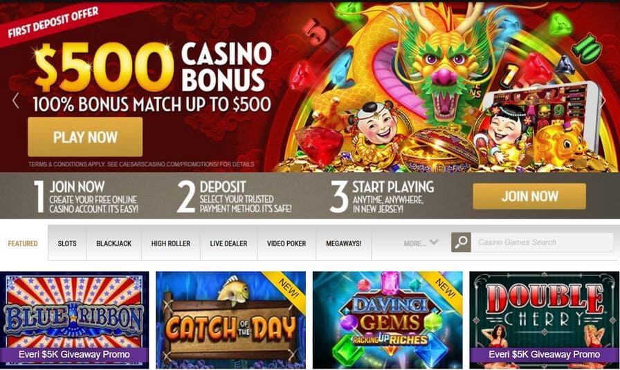 Caesars Casino Screenshot 1