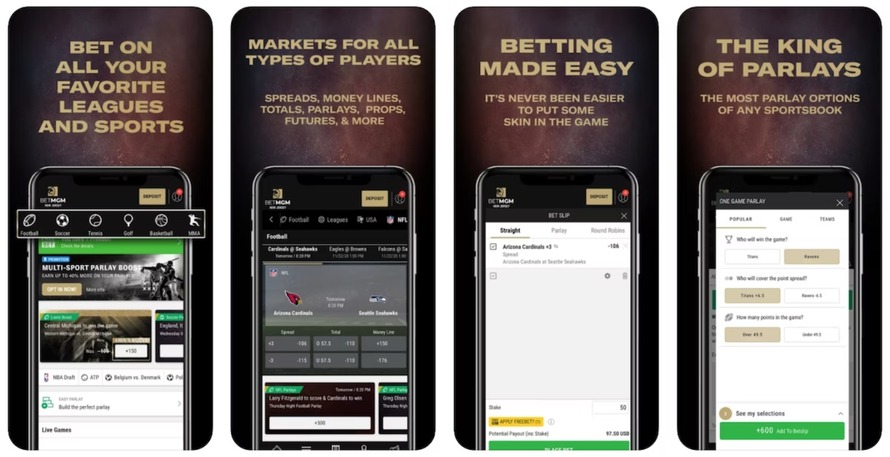 BETMGM betting app screenshot