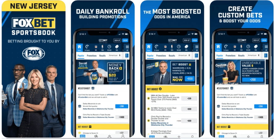 Fox bet betting app screenshot