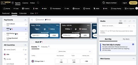 BetMGM Sportsbook Screenshot 2