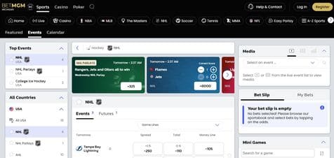 BetMGM Sportsbook Screenshot 3