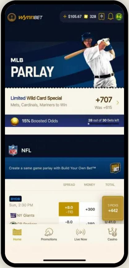 WynnBET Sportsbook Mobile