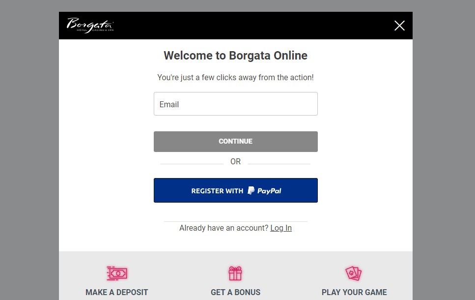 Borgata Online Casino reg