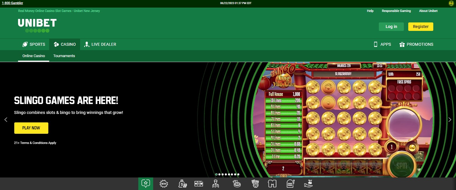 Unibet Casino Mi Online home